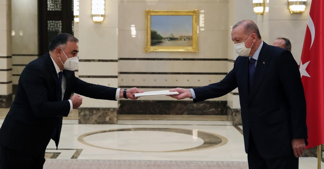سفیر جدید آذربایجان استوارنامه خود را تقدیم اردوغان کرد