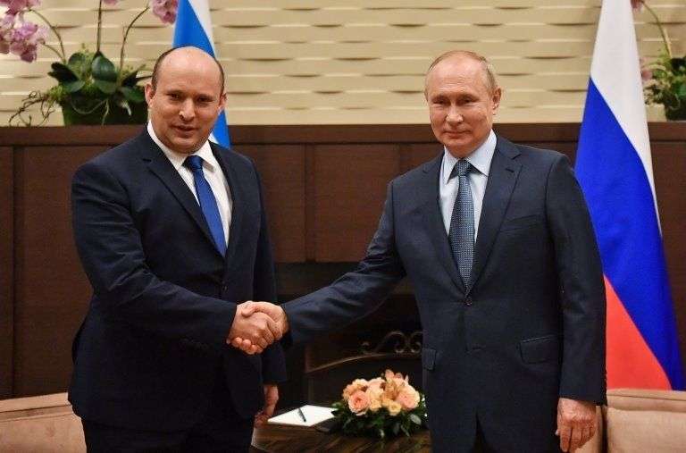 نخست‌وزیر اسرائیل در روسیه با پوتین دیدار کرد