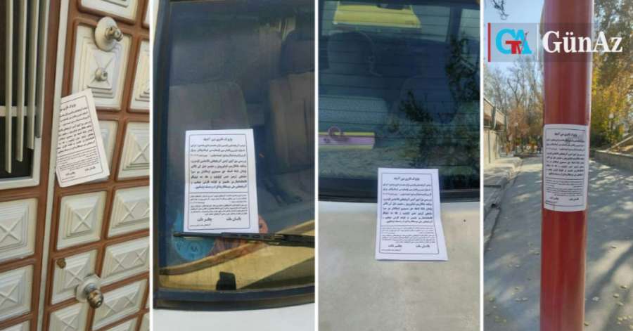 توزیع و نصب گسترده تراکت در تبریز در اعتراض به تاراج معادن آذربایجان‌جنوبی - تصویر و ویدئو