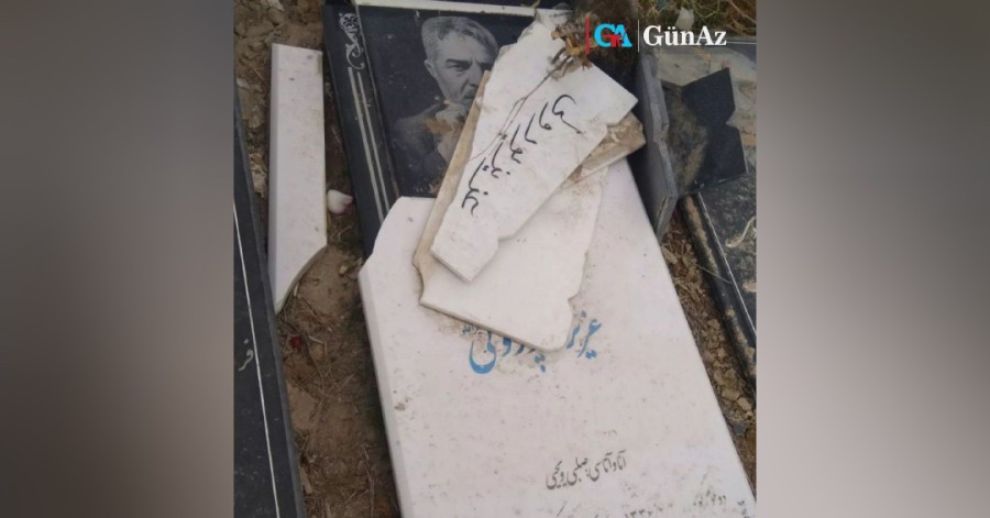 تداوم تخریب سنگ مزار فعال ملی آذربایجان؛ «عزیز پورولی» در وادی رحمت تبریز