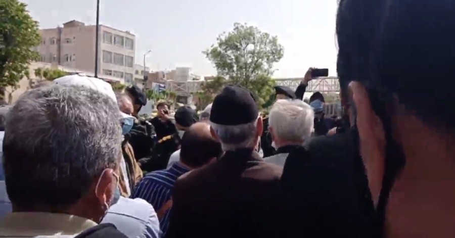 تداوم تجمعات بازنشستگان تامین اجتماعی در شهرهای آذربایجان‌جنوبی