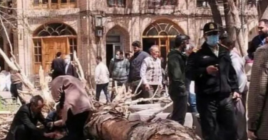 وقوع تندباد شدید در آذربایجان‌شرقی چندین کشته و مصدوم برجا گذاشت
