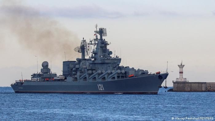 انفجاردر عرشه؛ آسیب شدید مهم‌ترین رزمناو روسیه در دریای سیاه