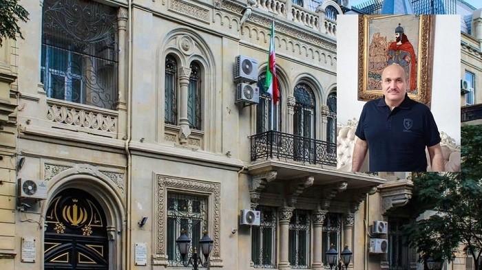 درخواست آزادی برای «عباس لسانی» مقابل سفارت ایران در جمهوری آذربایجان + ویدئو