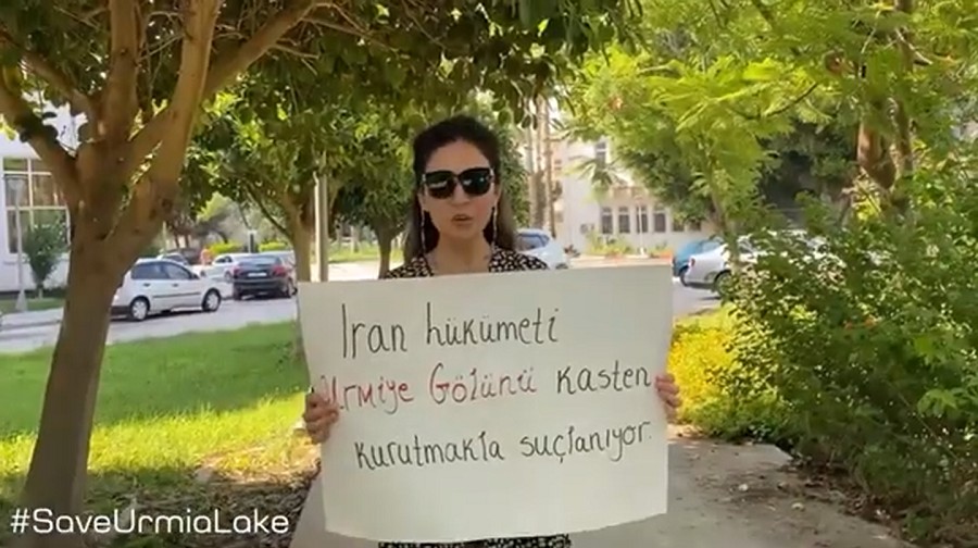 ۱۳۰ کیلومتر رکابزنی در ترکیه توسط دانشجوی آذربایجانی؛ "دولت ایران متهم به خشک کردن تعمدی دریاچه ارومیه است "