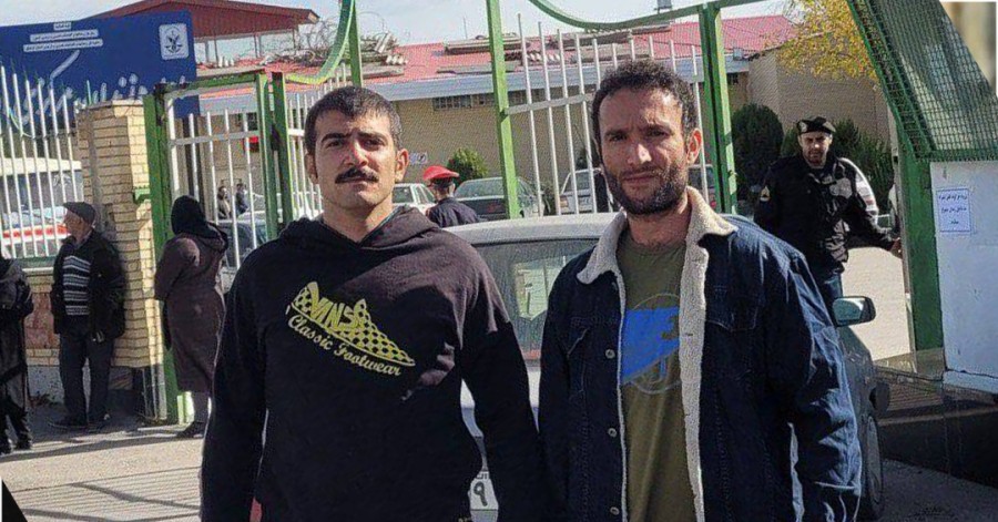 آزادی موقت یوسف کاری و اقبال (سجاد) قانع مقدم از زندان مرکزی اردبیل