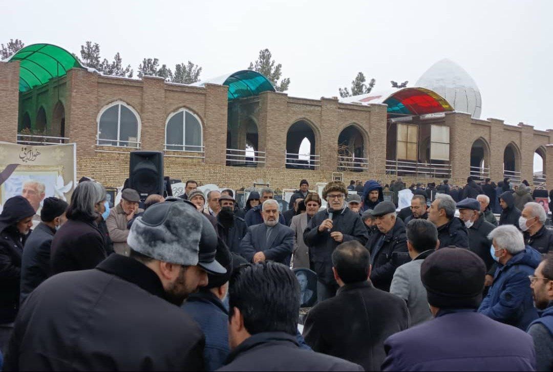 برگزاری مراسم خاکسپاری استاد «علی نشانی» شاعر برجسته آذربایجانی در ارومیه + فیلم