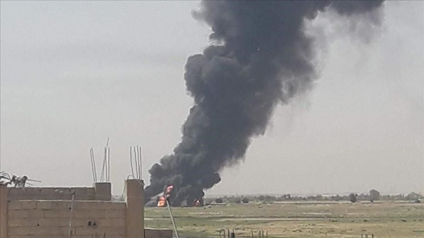 حمله هوایی به کاروان گروه‌ تروریستی ایران در سوریه