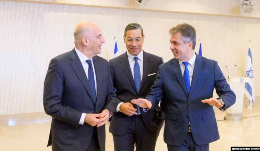 وزرای خارجه اسرائیل، یونان و قبرس در مورد تهدیدات ایران گفتگو کردند