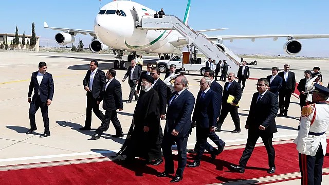 رئیس جمهور ایران برای اولین بار از زمان آغاز جنگ سوریه وارد دمشق شد 
