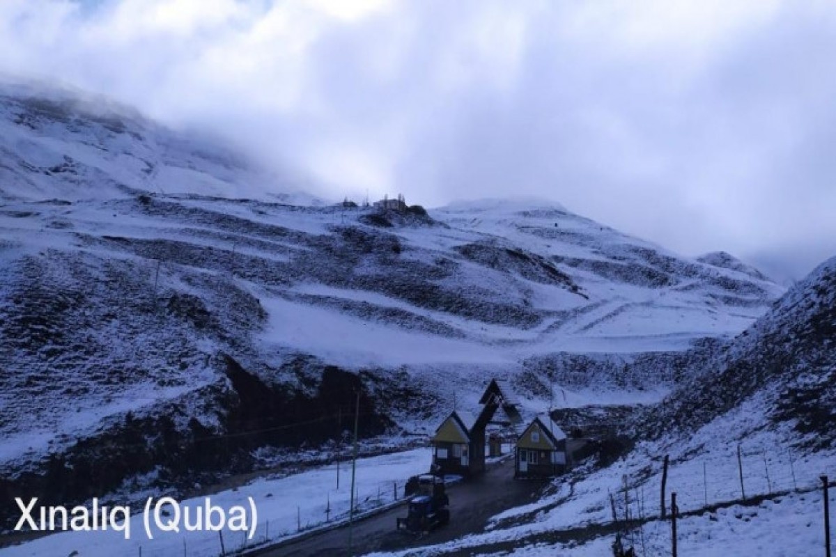 Şahdağda 7, Xınalıqda 3 sm qar yağıb