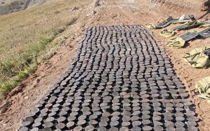 Sarıbaba yüksəkliyində qanunsuz erməni silahlı dəstələrinin basdırdığı mina sahəsi aşkarlanıb