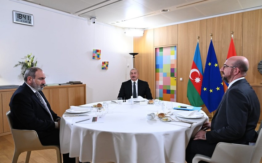 Belçikada Azərbaycan, Ermənistan və Aİ Şurası liderlərinin görüşü başlayıb