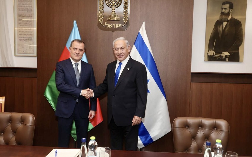 Ceyhun Bayramov İsrailin Baş naziri ilə görüşüb