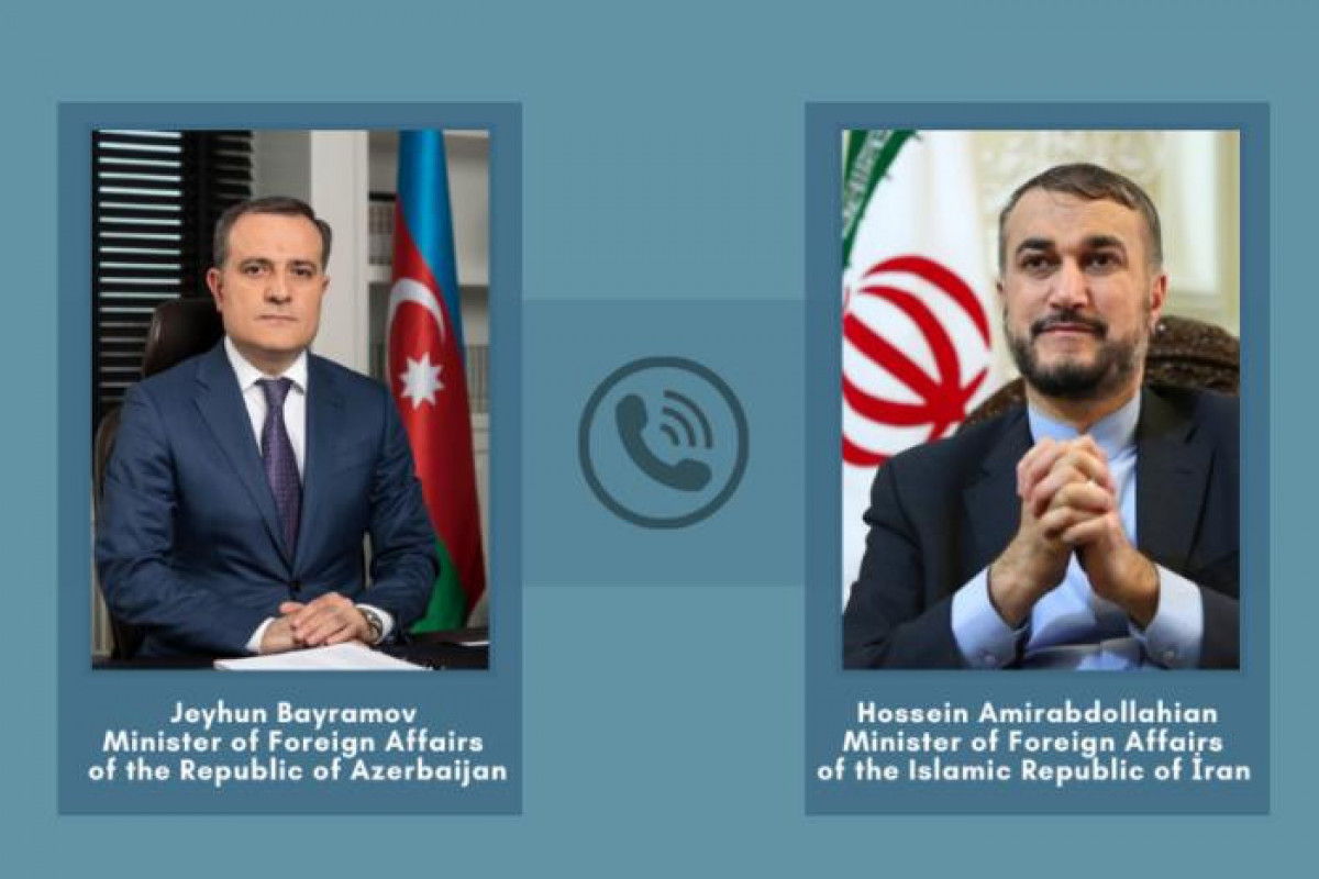 Ceyhun Bayramovla İranın xarici işlər naziri danışdı
