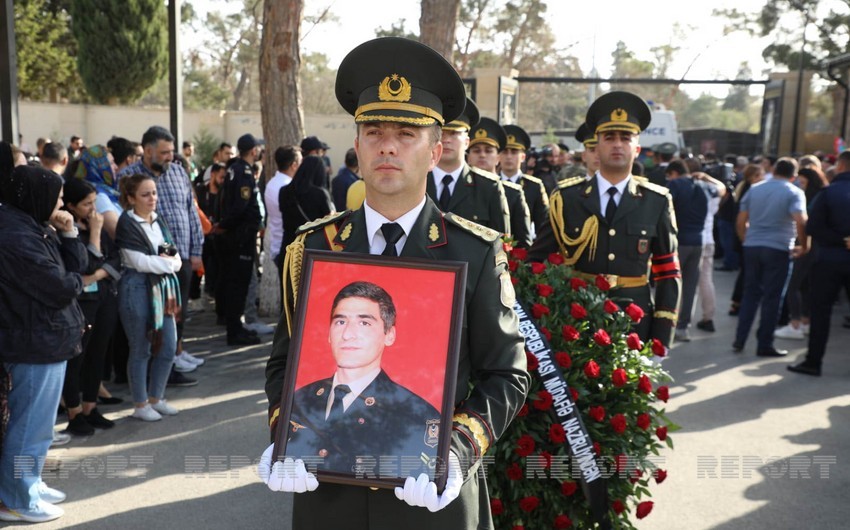Şəhid Səbuhi Əhmədov İkinci Fəxri xiyabanda dəfn edilir