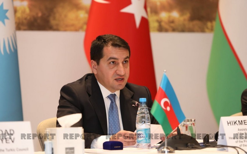 Hikmət Hacıyev: "Qarabağ ermənilərinin hüquq və təhlükəsizliyi barədə beynəlxalq mexanizmlərin yaradılması haqqında razılığın əldə olunması yalandır"