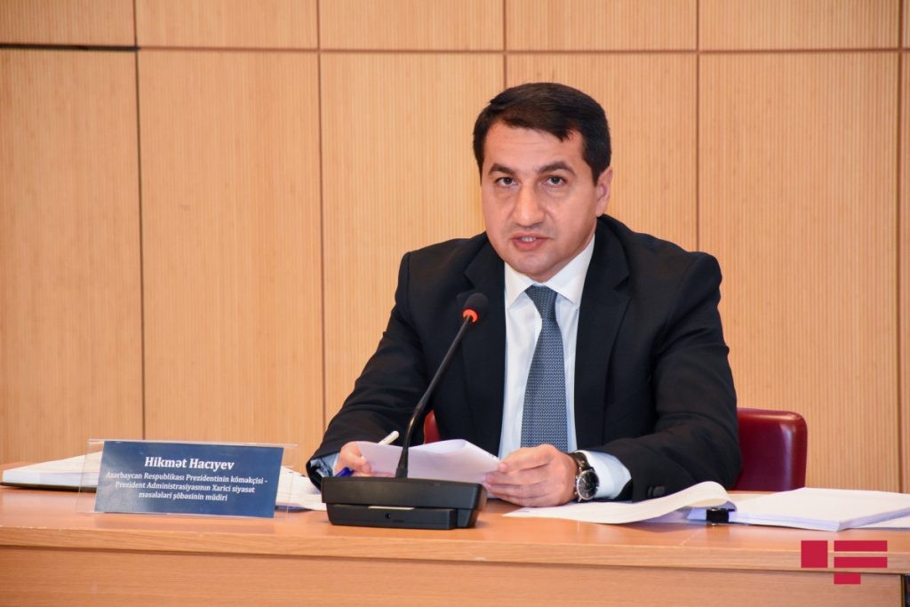 Hikmət Hacıyev Armen Qriqoryanla müzakirə olunan məsələləri açıqlayıb
