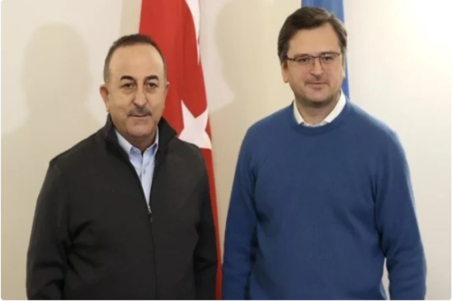 Ukrayna və Türkiyə xarici işlər nazirləri Lvovda görüşüb