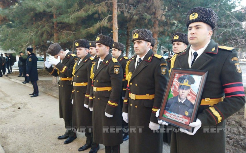 Kəlbəcərdə şəhid olan zabit dəfn edilib