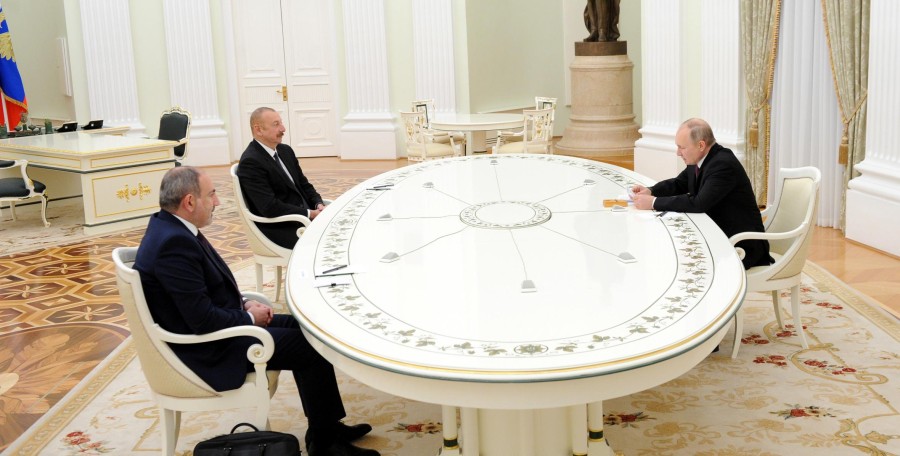 Əliyev, Putin və Paşinyan Moskvada görüşəcək