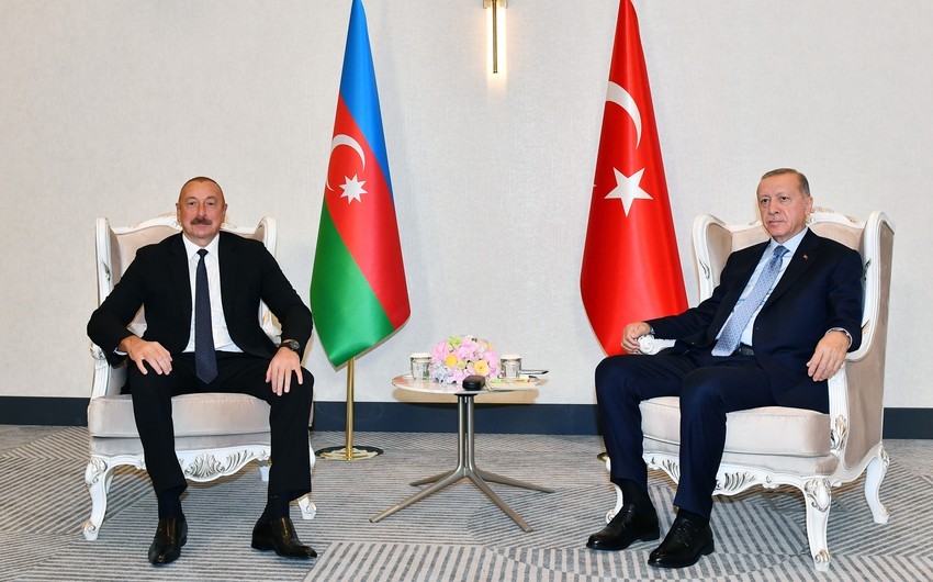 Səmərqənddə İlham Əliyev və Ərdoğan arasında görüş olub