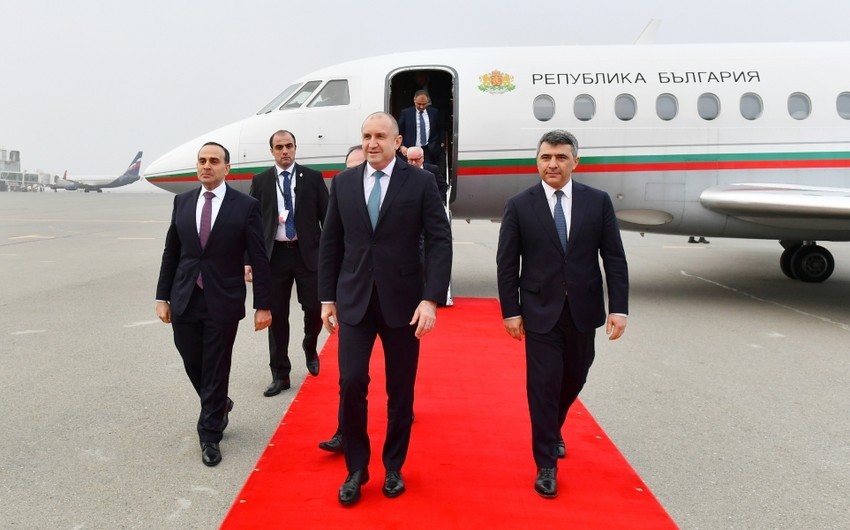 Bolqarıstan Prezidenti Azərbaycana işgüzar səfərə gəlib