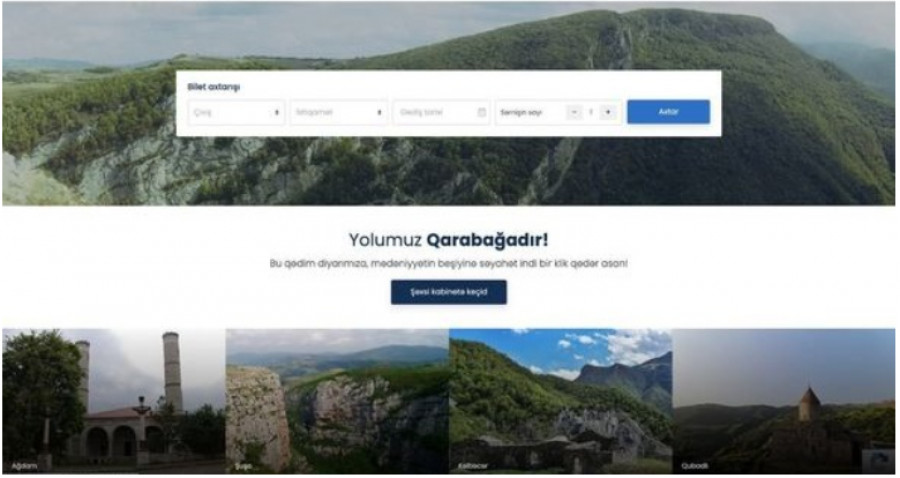 “Yolumuzqarabaga.az” saytı fəaliyyətə başlayıb