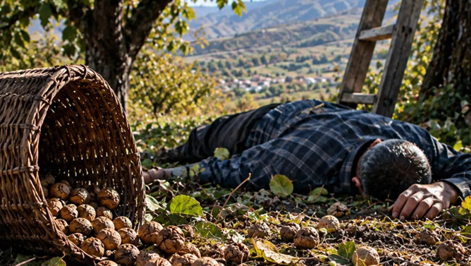 گردوچینی در همدان؛ ۴ کشته و ۳۲۶ مصدوم بر اثر سقوط از درخت