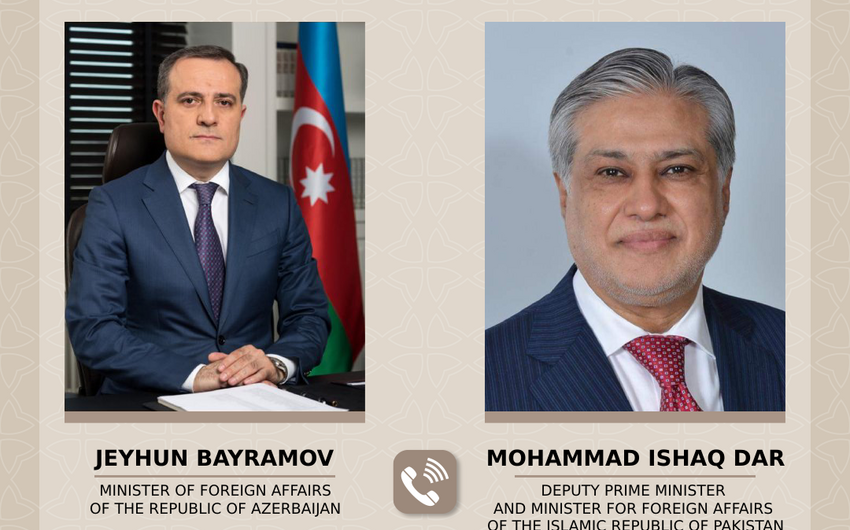 Ceyhun Bayramov pakistanlı həmkarı ilə əməkdaşlıq məsələlərini müzakirə edib