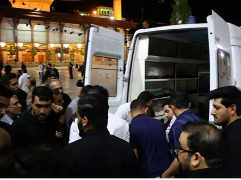 Shots were fired at a shrine in Iran