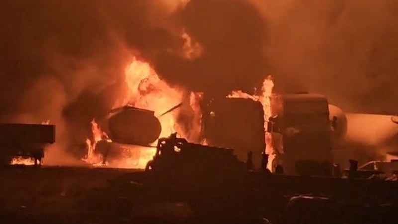 Fuel tankers exploded in Tehran
