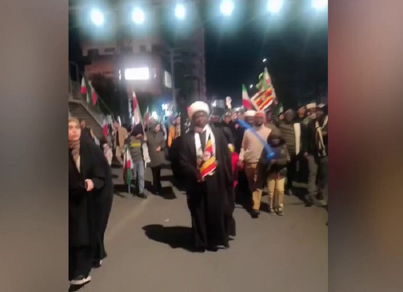 Ugandan Shia Muslims are being brought into rallies in Tehran
