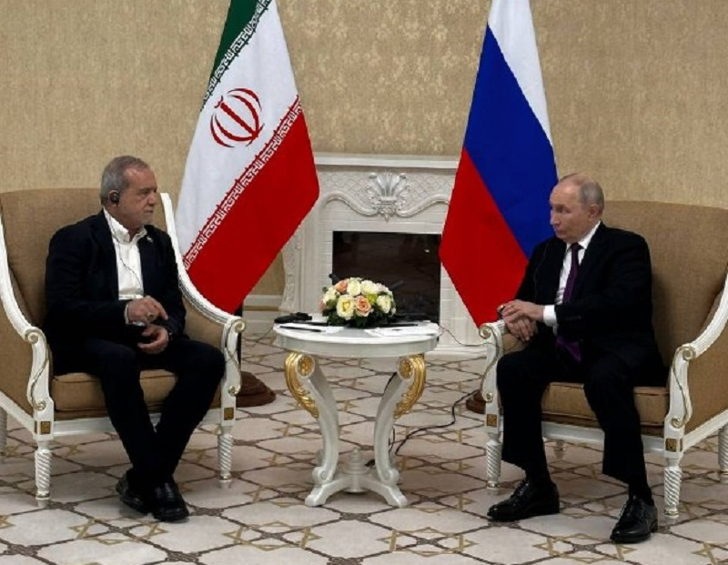 Putin pledges support to Pezeshkian amid Middle East tensions