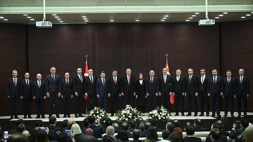 معرفی کابینه جدید دولت ترکیه