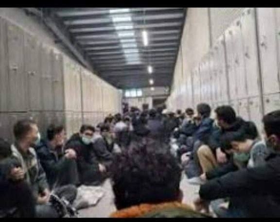 The workers of tile factory have started a strike