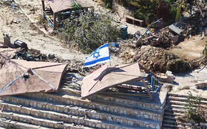Israel raises flag in Hezbollah theme park