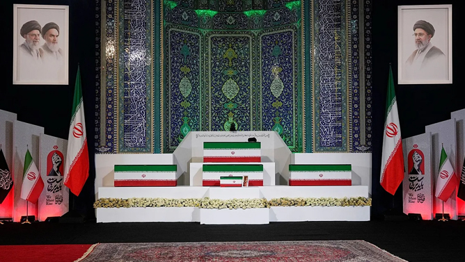Terrorist qrupların Xameneinin dəfnində iştirakı