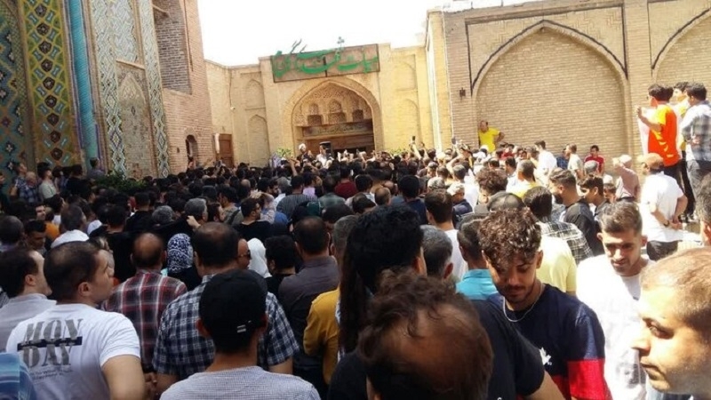 Protesters were arrested in Qazvin