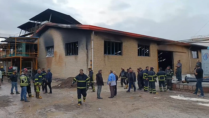 Marağada böyük yanğın; 13 yanğınsöndürən xəsarət aldı