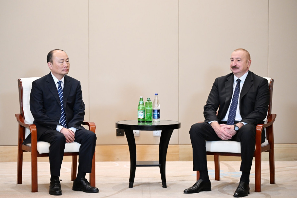 Prezident İlham Əliyev “China National Chemical Engineering” şirkətinin sədri ilə görüşüb