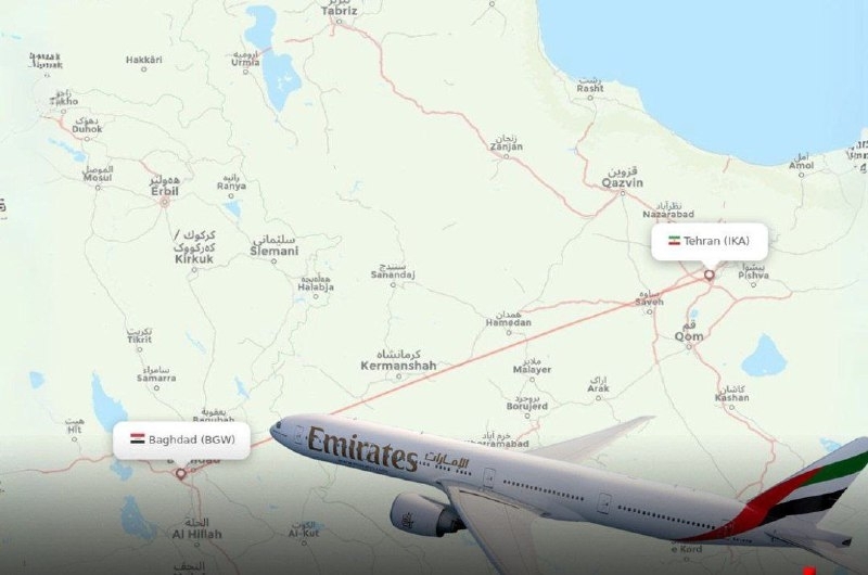 "Emirates" has grounded all flights to Tehran