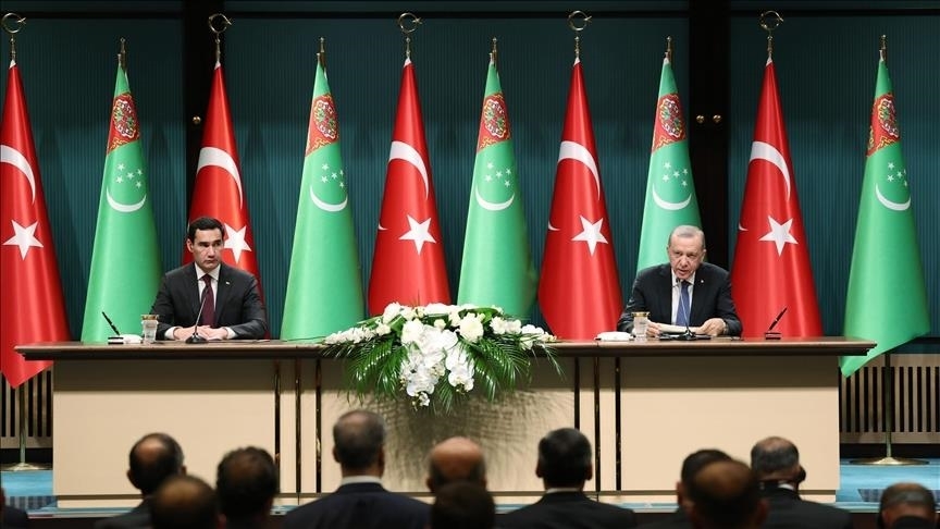تاکید اردوغان بر اهمیت وحدت زیر چتر سازمان کشورهای ترک در دیدار با رئیس جمهور ترکمنستان
