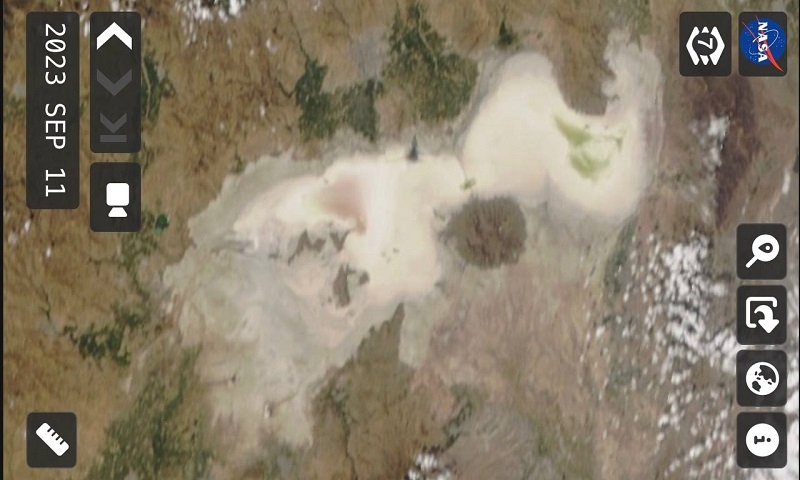 Urmu gölünün son görüntüsünü yaydı