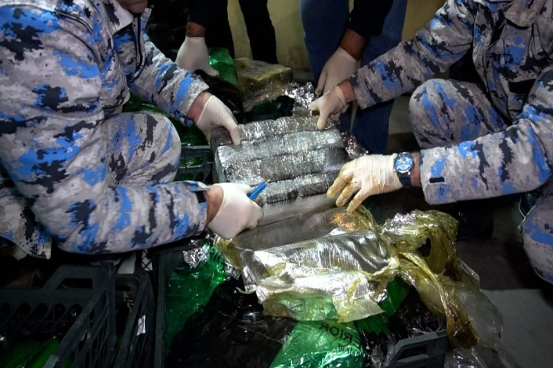 Astara Gömrük İdarəsində 148 kiloqramdan artıq narkotik vasitə aşkar edilərək qanunsuz dövriyyədən çıxarılıb