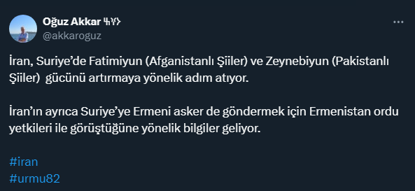 İran rejimi Ermənistandan Suriyaya qoşun yeritməyi planlaşdırır