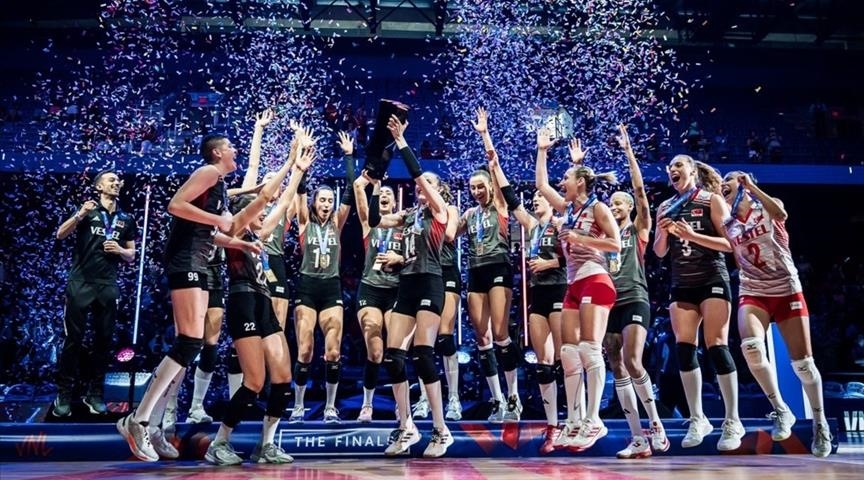 تیم ملی والیبال زنان ترکیه قهرمان لیگ ملت‌های 2023 شد