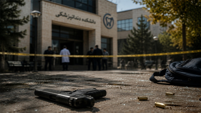 قتل و خودکشی در دانشگاه علوم پزشکی قزوین