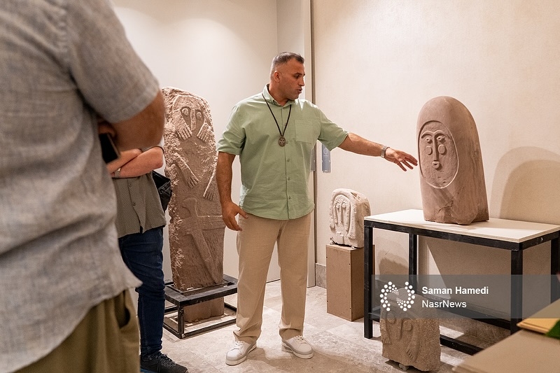 The "Dash Babalar" Sculpture Exhibition Opened in Tabriz