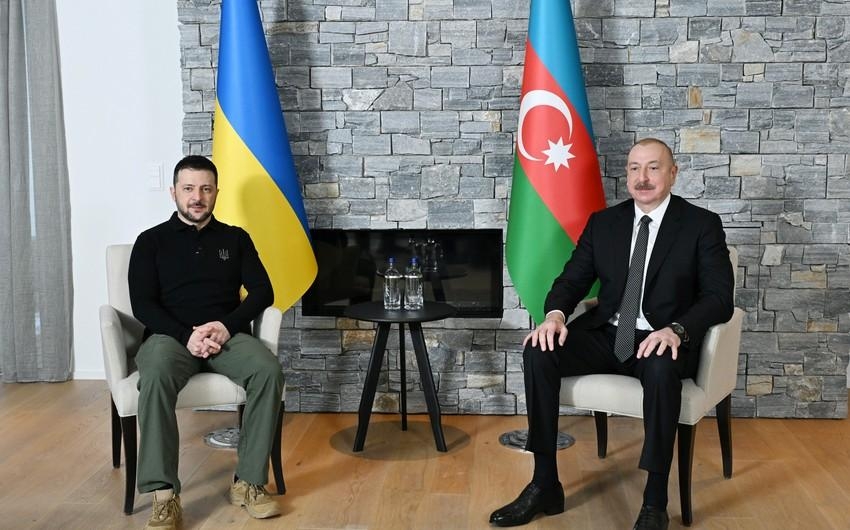 Azərbaycan və Ukrayna prezidentlərinin görüşü olub